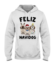Feliz Navidog Shih Tzu Christmas shirt Hooded Sweatshirt thumbnail