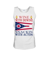 Wine with Dewine snackin with acton T-shirt Unisex Tank thumbnail