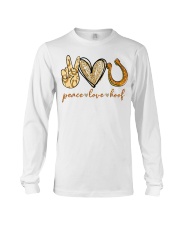 Peace love hoof shirt Long Sleeve Tee thumbnail
