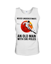 Never Underestimate an ski poles Unisex Tank thumbnail