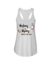 Washing and Wiping Before It Was Cool Shirt Ladies Flowy Tank thumbnail