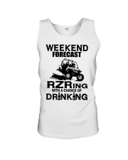 Weekend forecast RZRing with chance of Drinking Unisex Tank thumbnail