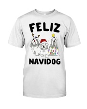 Feliz Navidog Maltese Christmas shirt Classic T-Shirt thumbnail