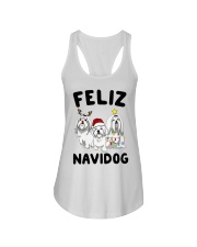 Feliz Navidog Maltese Christmas shirt Ladies Flowy Tank thumbnail