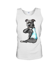Pitbull tattoo I love Grandpa shirt Unisex Tank thumbnail