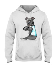 Pitbull tattoo I love Grandpa shirt Hooded Sweatshirt thumbnail