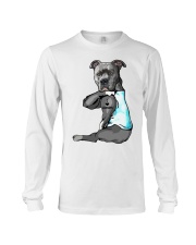 Pitbull tattoo I love Grandpa shirt Long Sleeve Tee thumbnail
