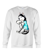 Husky Tattoo I love mom shirt Crewneck Sweatshirt thumbnail