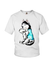 Husky Tattoo I love mom shirt Youth T-Shirt thumbnail