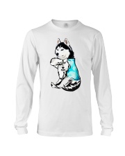 Husky Tattoo I love mom shirt Long Sleeve Tee thumbnail