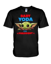 Baby Yoda for President shirt V-Neck T-Shirt thumbnail