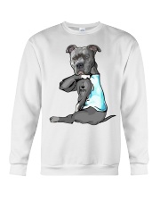 Pitbull I Love Mom shirt Crewneck Sweatshirt thumbnail