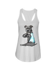Pitbull I Love Mom shirt Ladies Flowy Tank thumbnail
