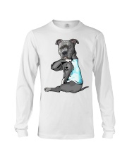 Pitbull I Love Mom shirt Long Sleeve Tee thumbnail