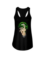 Lips Weed not today bitch shirt Ladies Flowy Tank thumbnail