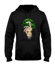Lips Weed not today bitch shirt Hooded Sweatshirt thumbnail