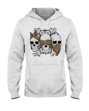 3 skull No Speak No Hear No see shirt Hooded Sweatshirt thumbnail