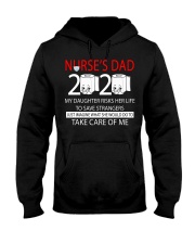 Nurse's dad 2020 my daughter risks her life take Hooded Sweatshirt thumbnail