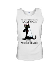 A cat mom with a nursing degree T-shirt Unisex Tank thumbnail