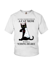 A cat mom with a nursing degree T-shirt Youth T-Shirt thumbnail