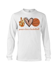 Peace love basketball shirt Long Sleeve Tee thumbnail