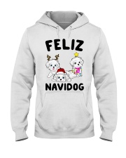 Feliz Navidog Havanese Dog Christmas shirt Hooded Sweatshirt thumbnail