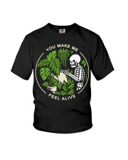 Skeleton You make me feel alive shirt Youth T-Shirt thumbnail