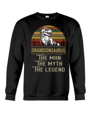 Grandsonsaurus Says the man the myth the legend Crewneck Sweatshirt thumbnail