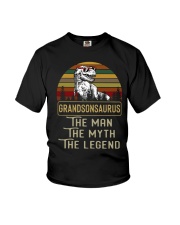 Grandsonsaurus Says the man the myth the legend Youth T-Shirt thumbnail