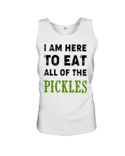i am here to eat all of the pickles Unisex Tank thumbnail