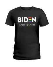 Biden fight f45cism T Shirts Ladies T-Shirt tile