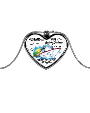 Cruise Love Metallic Heart Necklace front