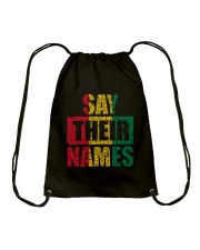 Say Their Names Drawstring Bag tile