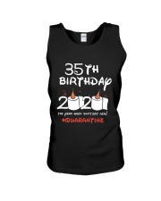 35th Birthday Quarantine Unisex Tank tile