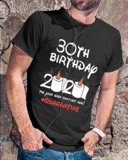 30th Birthday Quarantine Classic T-Shirt lifestyle-mens-crewneck-front-4