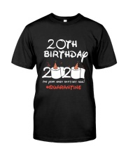 20th Birthday Quarantine Classic T-Shirt front