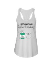 Funny Quarantine Birthday Ladies Flowy Tank tile