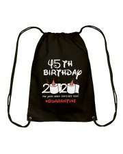 45th Birthday Quarantine Drawstring Bag tile