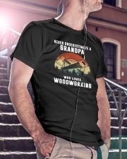 Never Underestimate A Grandpa Classic T-Shirt lifestyle-mens-crewneck-front-5