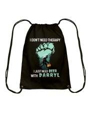 Big Foot And Beer Drawstring Bag tile