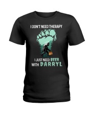 Big Foot And Beer Ladies T-Shirt tile