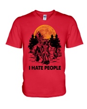 Camping I Hate People V-Neck T-Shirt tile