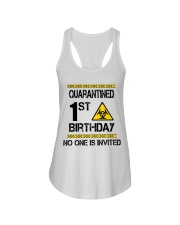Quarantined 1st Birthday Ladies Flowy Tank tile