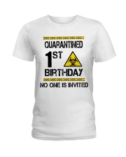 Quarantined 1st Birthday Ladies T-Shirt tile