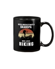 Never Underestimate A Grandpa Who Loves Hiking Mug tile