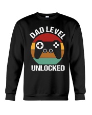 Dad Level Unlocked Crewneck Sweatshirt tile