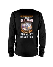 Never Underestimate a Forklift Operator Long Sleeve Tee tile