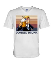 Donald Drunk V-Neck T-Shirt tile