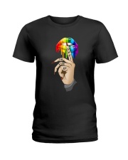 LGBT LIPSTICK Ladies T-Shirt tile