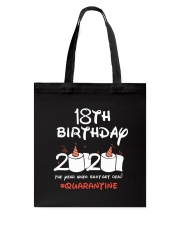 18th Birthday Quarantine Tote Bag tile